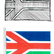 The initial sketch for the South Africa flag done in August 1993, from Brownell’s PhD dissertation, “Convergence and Unification: The National Flag of South Africa (1994) in Historical Perspective”